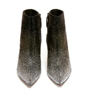 New Alice & Olivia Black Ombre Crystal Bootie